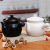 White Chinese-Style Medicine Pot Ceramic Casserole Tile Jar Medicine Jar Open Fire Soup Pot Currently Available
