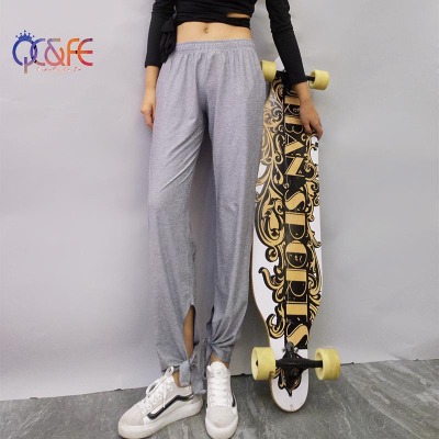 Spring/summer 2018 new big code loose quick dry suit female running yoga fitness casual pants.