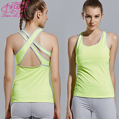 New American back sports vest running breathable cross vest underwear yoga fitness hygroscopic women