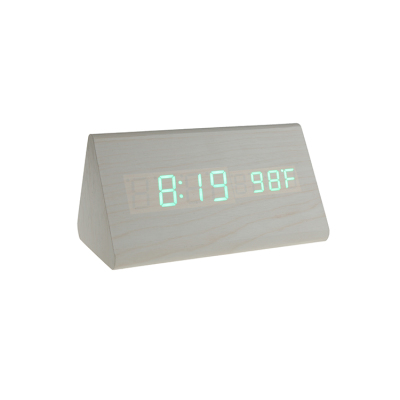 Triangle creative alarm clock gift foreign trade alarm clock with thermometer.