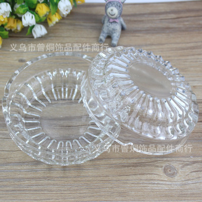 Circular glass ashtray transparent ashtray office household two-yuan store source yiwu department store