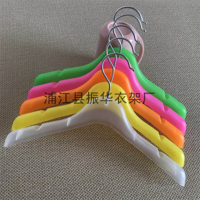 The factory sells children plastic clothes rack five colors.