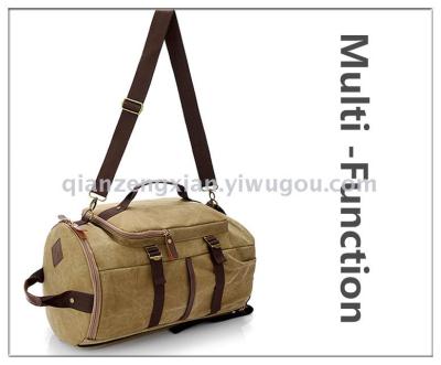 Sports leisure bag quality male bag double shoulder bag canvas bag self-produced and self-sold to increase the fairy.