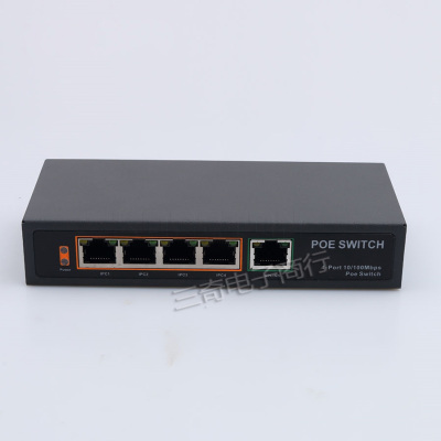 48V 96W 5 Ports 4 PoE Injector Power Over Ethernet Switch VoIP Phone AP Devices Network Switch IEEE802.3af 10/100mpbs