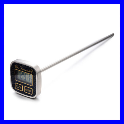 Electronic probe type wine thermometer, wine thermometer.