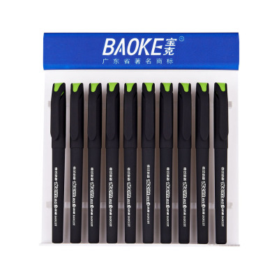 Baoke W5 Carbon Frosted Large Capacity Exam Water-Based Paint Pen Neutral Office Black Pen Signature Pen Customization Factory Wholesale