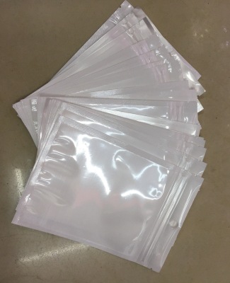 Spot 6* more than 10 specifications white pearl film, yin-yang self-sealing bag shell parts packaging bag.