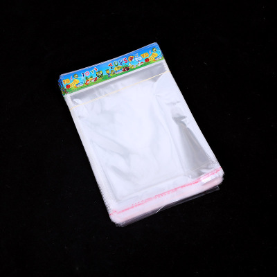 Manufacturer direct shot OPP transparent plastic bag accessories toy packaging bag cartoon color card head bag in self - adhesive bag