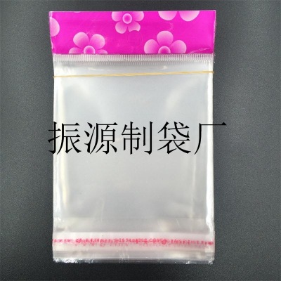 7 * 15 color card head from adhesive bag opp jewelry clothing plastic packaging bag becomes pocket customized