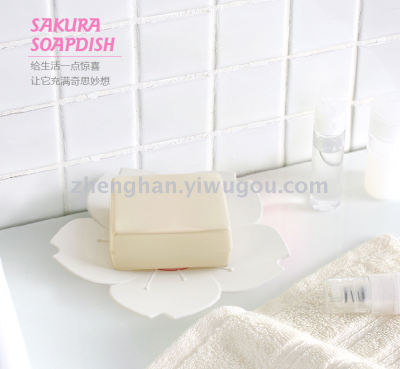 Sakura soap box petal soap dish.