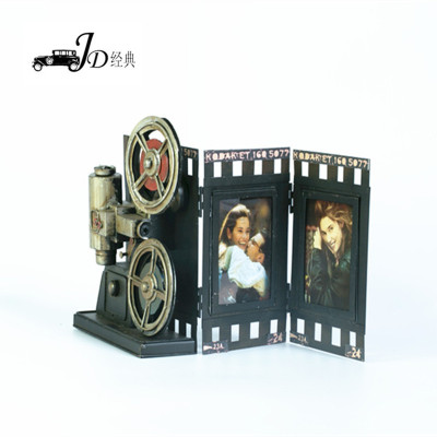 Factory direct selling hand-made vintage iron art projector model home soft decoration creative gifts birthday present.