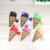 Korea ice cream candy color fruit key chain zero purse cartoon purse coin bag a hair