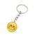 Retro trend glass map time gem key chain