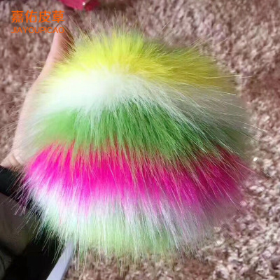 Mink hair ball key ring car hair hang express it in a bag of plush ball accessories colored hair ball.