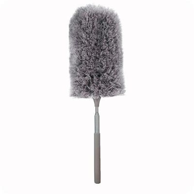 Ultra-fine fiber dust duster retractable household cleaning feather duster car dust sweeper
