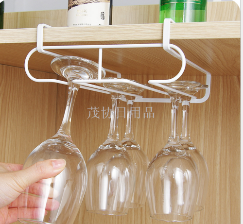 japanese-style stainless steel cup holder goblet wine glass glass suspension hanger red wine glass holder upside-down hanging cup holder wine rack