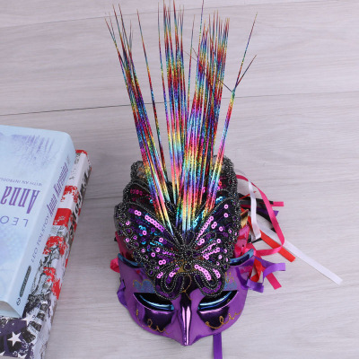 Halloween masquerade girl mask ghost festival children's day mask supplies crown mask