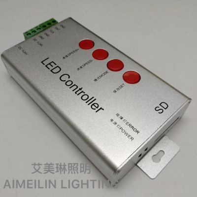 ? LED full color controller t-1000s controller SD card single port controller external control full color controller.