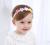 Korean version of the new children's hair band baby hair accessories five-color flower baby photo props girl headband manufacturers wholesale