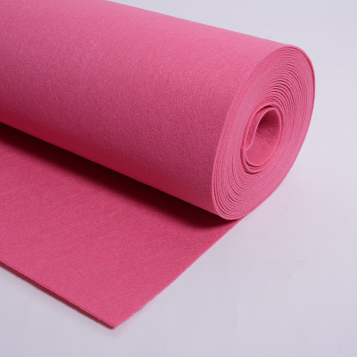 Supply 2MM color wool felt cloth color polyester needle felt color process chemical fiber wool felt cloth.