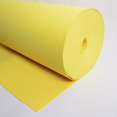 Manufacturer direct sales of 4MM color non - woven cloth green needle felt cloth.