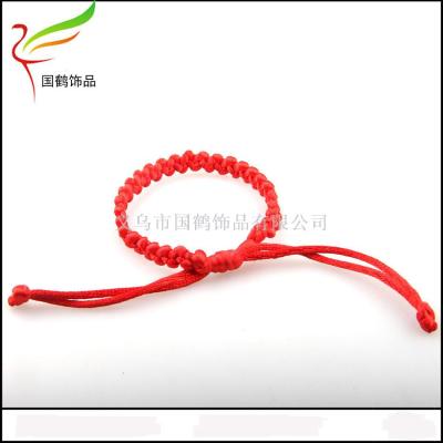 Manual weaving can adjust the multi-colored hand rope.