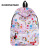 Customized backpack New unicorn cartoon primary secondary school students girl customized backpack 3D printing