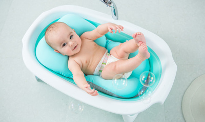 New TPR baby folding bathtub.