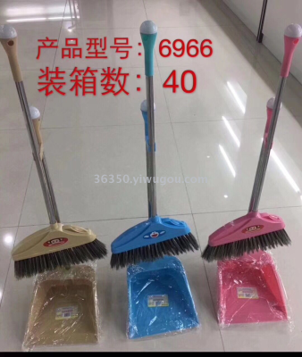 Dustpan stainless steel rod with plastic set.