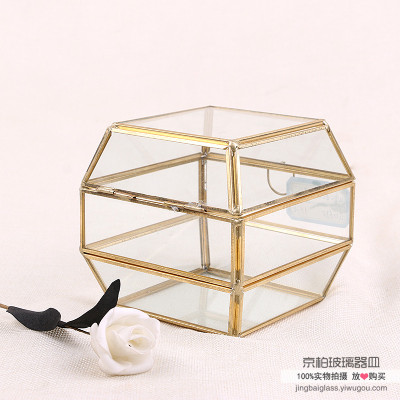 Modern simple glass cover flower room decoration creative Household living room soft arts and crafts