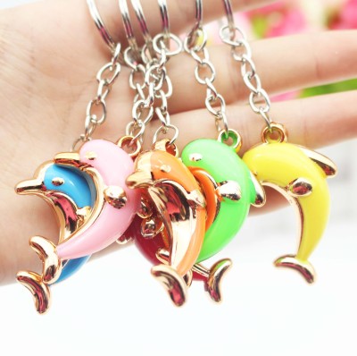 Acrylic Dolphin Keychain Pendant Personalized Cheap Wholesale Company Promotion Taobao Gift Gifts