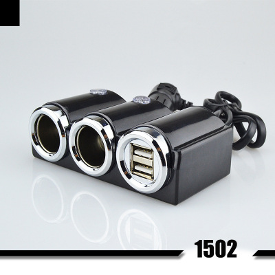 Manufacturer direct vehicle one - point two - car charger double - USB power socket auto supplies.