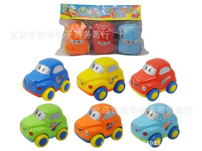 Factory Direct Sales Paint Inertia Cartoon Car Cartoon Toy Car Inertial Vehicle Student Toys Car