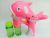 Year-round Hot Sale Electric Dolphin Bubble Gun 2 Bottles Water Music Light Electric Toy Stall Hot Sale