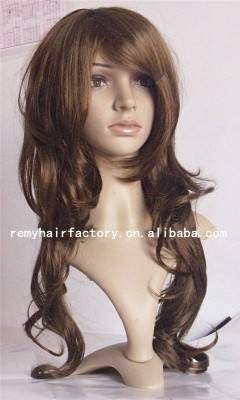 Wig factory to get the price of B long hair classic wig wholesale.