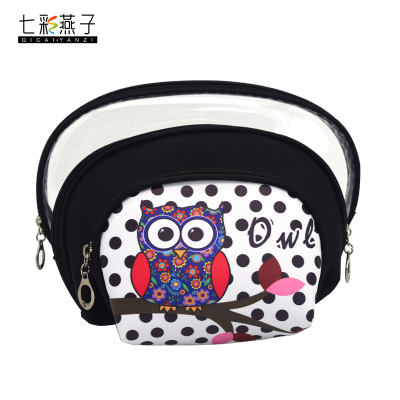 The new PVC half-round three-piece suit bag handbag manufacturer direct sale.