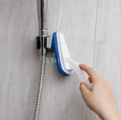 Cleaning Brush Multifunctional Bathroom Brush Mildew Removal Brush with Handle Spong Mop Sink Brush