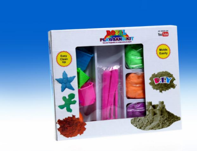 The gift box packs 1000 grams of space sand toy sand.