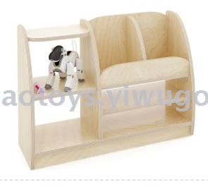 Wooden toy frame nursery toy stand toy cabinet.