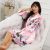 Women's dress summer classic 12 color ladies pajamas silk peacock sleeping gown