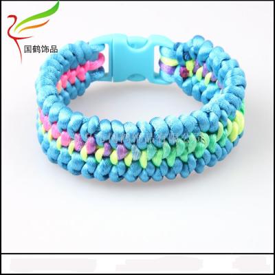Multi-color jade thread bracelet with bracelet.