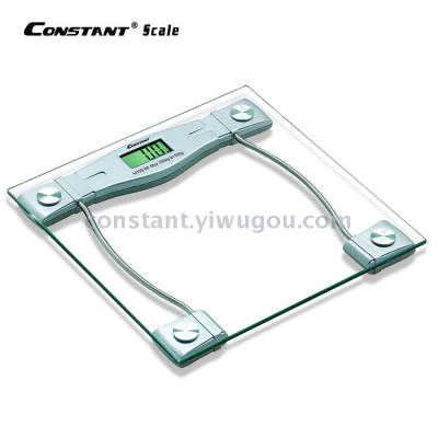 [Constant-68]Simple intelligent square steel glass scale, electronic scale, human scale, health scale.