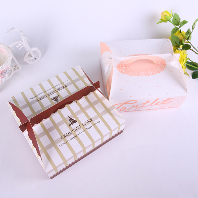 Packaging box pizza box disposable folding cake carton environmental creative customization.