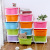 It is easy to disassemble the children's storage cabinets and collect the plastic storage containers.