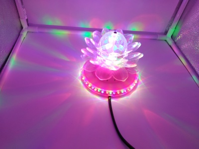 Stage Light. Colorful Turn Ball Magic Ball. Small Sun Lotus Led Colorful Lotus Lamp