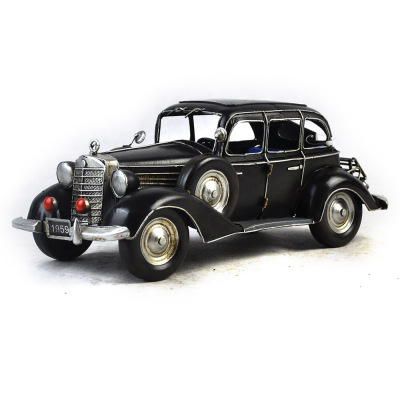 Vintage iron art classic car model furnishings home collection gifts 1936 Mercedes Benz classic 26.