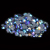 Tanzanite AB Hotfix Crystal Rhinestones ss6-ss30 And Mixed Glue Backing Iron On Glass Stones Applique  DIY Decoration