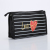 Hot-selling stripe heart briefcase nylon hand bag cosmetic bag cosmetic bag wash bag storage bag