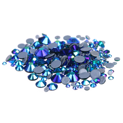 Montana AB Hotfix Crystal Rhinestones ss6-ss30 And Mixed Glue Backing Iron On Glass Stones Applique  DIY Decoration