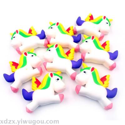 Yiwu manufacturer PU slow rebound pressure relief toy slow rebound flying horse toys bubble children toys wholesale.